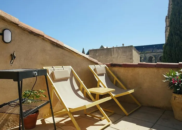 Duplex Climatise Avec Terrasse Sans Vis A Vis Dans L'hypercentre Nîmes